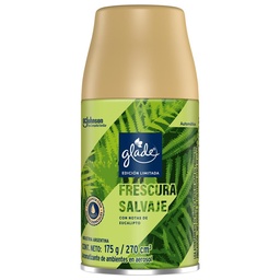 Aromatizante de Ambientes Glade Automático Edición Limitada Frescura Salvaje Repuesto 270ml