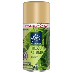 Aromatizante de Ambientes Automático Glade Frescura Salvaje Repuesto 170ml