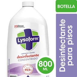 Limpiador Líquido Desinfectante Concentrado para Pisos Lysoform Lavanda Botella 800ml