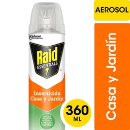 Insecticida Raid Essentials Casa y Jardín en Aerosol 280gr