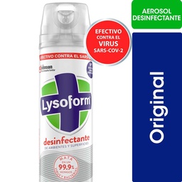 Desinfectante de Ambientes y Elimina Olores Lysoform Original en Aerosol 360ml