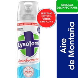 Desinfectante de Ambientes y Elimina Olores Lysoform Aire de Montaña en Aerosol 360ml