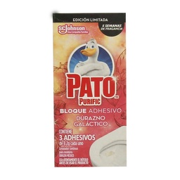 Bloque Adhesivo Durazno Galáctico Pato Purific 24.6g