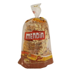 Pan con Semillas Lino,chia,gira Mendia Bsa 600 grm