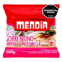 Sorrentinos Mozzarella y Jamón Mendia 500g