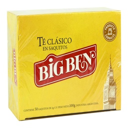 Te Clásico Big Ben 50 Saquitos de 2g