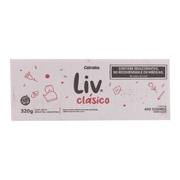 Edulcorante Liv Clasico x400 Sobres Cabrales 320g