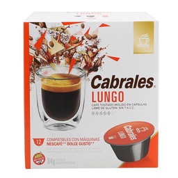 Café Cápsulas Lungo Cabrales Cja 84 grm