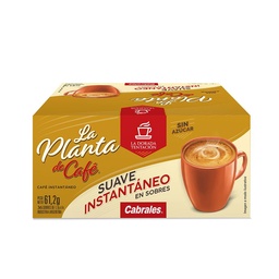 Café Instantáneo Suave Sin Azúcar en Sobres Cabrales 61.2g