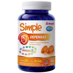 Pastillas de Goma Naranja Defensas Simple Pot 240 grm