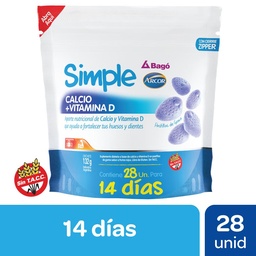 Pastillas de Goma Calcio y Vitam Simple Doy 132 grm