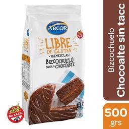 Bizcochuelo Chocolate Arcor Paq 500 grm