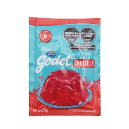 Gelatina Sabor Frutilla Godet Sob 25 grm