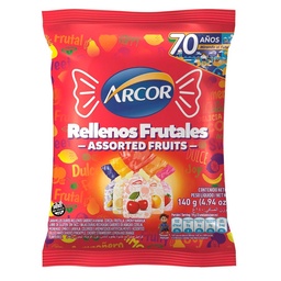 Caramelos Duros Rellenos Arcor Paq 140 grm