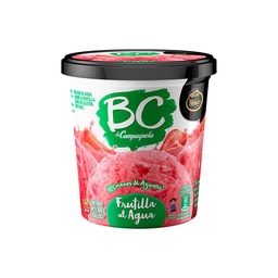 Helado Sabor Frutilla Al Agua Bc 300 grm