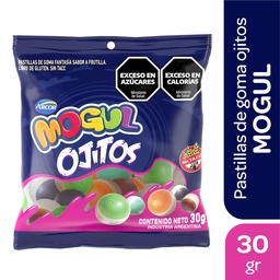 Pastillas de Goma Ojitos Mogul Paq 30 grm