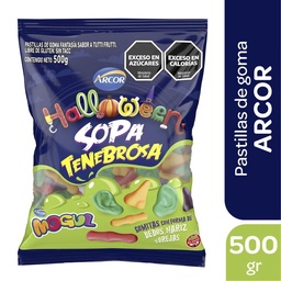 Pastillas de Goma Sopa Tenebrosa Arcor 500g