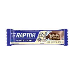 Suplemento en Barra Sabor Cookies & Cream Raptor 45g