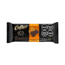 Chocolate 60% Cacao Naranja Cofler 100g