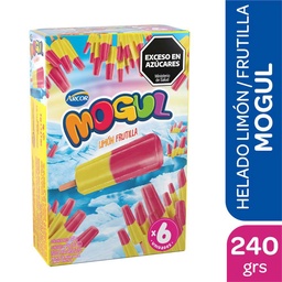 Palito Helado Limón Frutilla x6 Mogul 240g