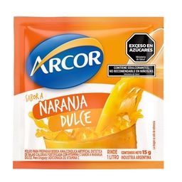 Jugo en Polvo Naranja Dulce Arcor 15g