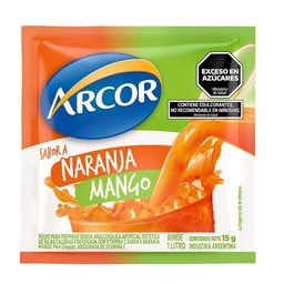 Jugo en Polvo Naranja Mango Arcor 15g