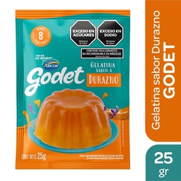 Gelatina Sabor Durazno Godet Sob 25 grm