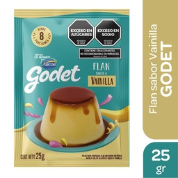 Flan Sabor A Vainil Godet Sob 25 grm