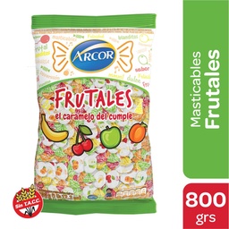 Caramelos Arcor Masticables Frutales Bol 800 grm