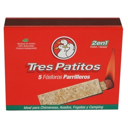 Fósforos Tres Patitos Parrilleros Caja 5 Unidades