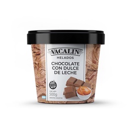 Helado Chocolate con Dulce de Leche Vacalin 500 grm