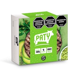 Hamburguesa de Carne Vacuna Paty 320 grm