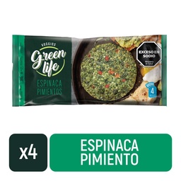 Medallones de Espinaca y Pimiento Green Life 380g