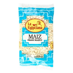 Maiz Pisado Blanco La Egipciana   Bolsa 400 gr