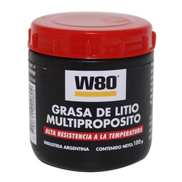 Grasa de Litio W80 Multipropósito 100Grs Pegamil