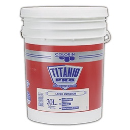 Látex Interior Ttitanio Pro Standard Colorín- 20 Litros