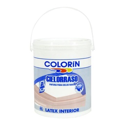 Pintura Cielorraso con Control de Salpicado 4ltr Colorín