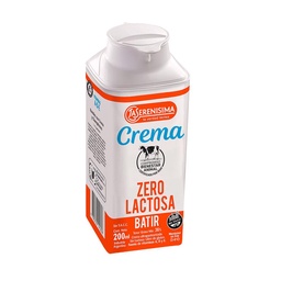 Crema de Leche para Batir Zero Lactosa La Serenisima 200ml