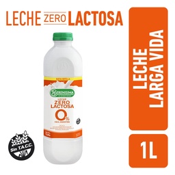 Leche Zero Lactosa La Serenisima Botella Larga Vida 1l