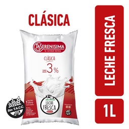 Leche Entera Clasica La Serenisima Sachet 1l