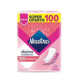 Protectores Diarios Multiestilo Nosotras 100u