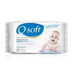 Toalla Hum. Q Soft Baby Cl Q Soft Fwp 25 uni