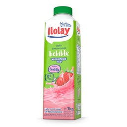 Yogur Descremado Ilolay Frutillas Bebible Bot 1 kg