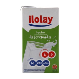 Leche Parcialmente Descremada Larga Vida Ilolay Ttb 1 ltr