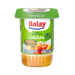 Yogur Descremado Ilolay Duraznos Colchón Frutas 150 gr