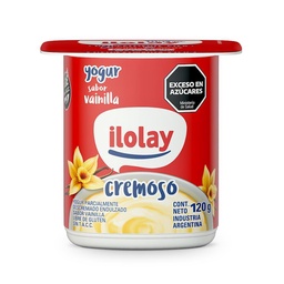 Yogur Cremoso Entero Sabor Vainilla Ilolay 120g