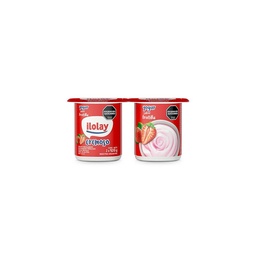 Yogur Cremoso Entero Pack x2 Frutilla Ilolay 240g