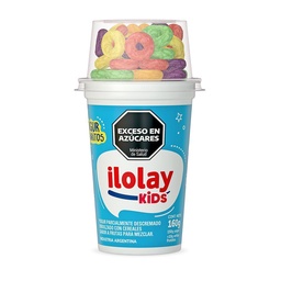 Yogur Entero con Cereal Sabor Frutas Kids Ilolay 160g