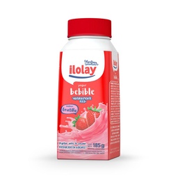 Yogur Entero Ilolay Frutillas Bebible Bot 185 gr