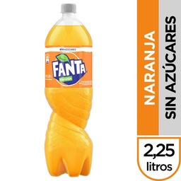 Gaseosa Sin Azúcares Fanta Naranja 2,25l